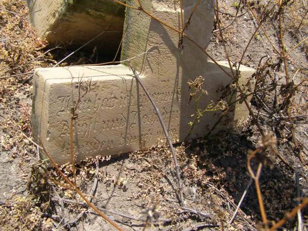 [believed to be  | Catherine Maria Elizabeth ROSSOW (nee LANGHANSEN),  | wife of Christian ROSSOW,  | 19 Sep 1842 - 17 Sep 1892];  | Milbong St Luke's Lutheran cemetery, Boonah Shire  | 