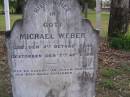 Michael WEBER, born 5 Oct 1849 died 7 APril 1890; Minden Baptist, Esk Shire 