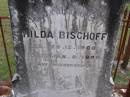 
Hilda BISCHOFF,
born 12 Feb 1908 died 9 Jan 1909;
Minden Baptist, Esk Shire
