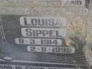 
William Henry SIPPEL,
husband father father-in-law
grandfather great-grandfather,
10-5-1912 - 29-1-1996;
Louisa SIPPEL,
wife mother mother-in-law
grandmother great-grandmother,
9-3-1914 - 2-11-1999;
Minden Baptist, Esk Shire
