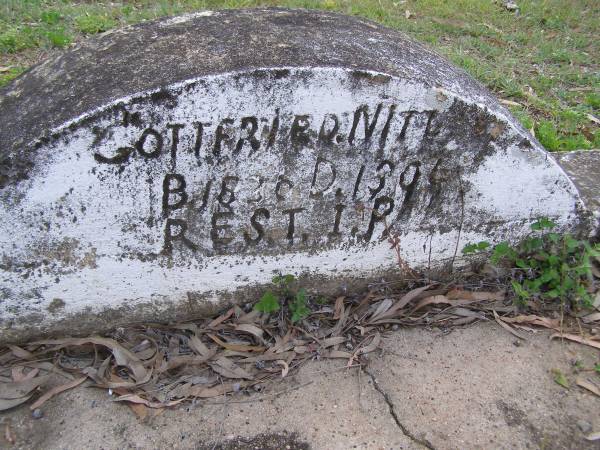 Gottfried NITZ,  | born 1836? died 1894;  | Minden Baptist, Esk Shire  | 