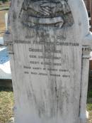 
Heinrich Friedrich Christian Georg KORBER
b: 28 Aug 1867, d: 6 Dec 1920
Minden Zion Lutheran Church Cemetery
