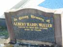 
Albert Harry MULLER
25 Nov 1978, aged 62
Minden Zion Lutheran Church Cemetery
