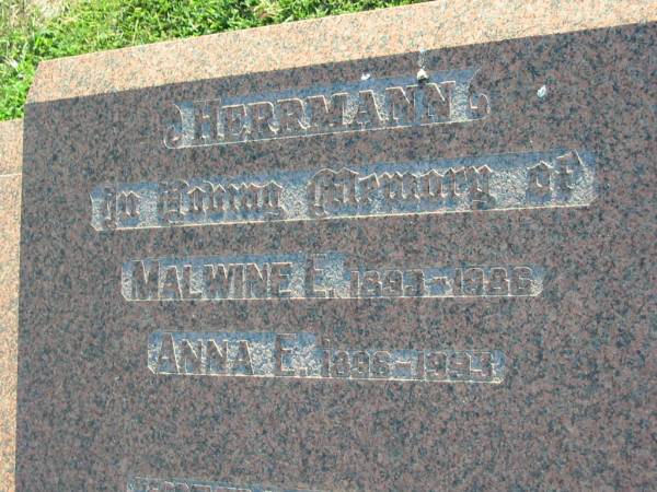 Malwine E HERRMANN  | b: 1893, d: 1986  | Anna E HERRMANN  | b: 1896, d: 1993  | Minden Zion Lutheran Church Cemetery  | 