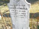 
Friedrich STEINHARDT,
born 28 Nov 1838 died 1 Oct 1885;
St Johns Evangelical Lutheran Church, Minden, Esk Shire

