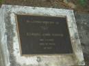 
Edward John (Ted) HARRIS,
died 8-4-1988 aged 54 years;
Mooloolah cemetery, City of Caloundra


