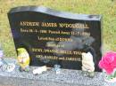 
andrew James MCDOUGALL,
born 29-9-1986,
died 31-7-2004,
son of Donna,
brother of Ricky, Dwayne, Kelly, Tina, Amy, Harley
& Jasmine;
Mooloolah cemetery, City of Caloundra

