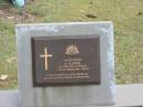 
A.A. PAGE,
died 19 Dec 2004 aged 89 years,
husband of Olive,
father of Arthur, Edgar, Ronald, Vi & Gloria;
Mooloolah cemetery, City of Caloundra

