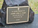 James (Jim). S. CAMP, born 23 Feb 1932, died 18 May 1987; Mooloolah cemetery, City of Caloundra  