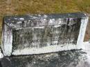 
Eliza Caroline Ellen PARRY,
wife mother,
died 31 Dec 1920 aged 34 years;
Mooloolah cemetery, City of Caloundra

