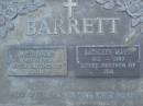 James Edwin BARRETT, 1940 - 1980, partner of Kath; Kathleen Mavis BARRETT, 1921 - 1989, partner of Jim; Mooloolah cemetery, City of Caloundra  