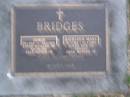 George BRIDGES, 29-1-1916 - 24-2-1989, husband of Kathleen, father of Pamela (dec) & Graham; Kathleen Mary BRIDGES, 19-7-1914 - 22-8-2005, wife of George, mother of Pamela (dec) & Graham; Mooloolah cemetery, City of Caloundra [REDO]  