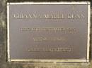 Johanna Mabel DUNN, died 19 Sept 1990 aged 92 years; Mooloolah cemetery, City of Caloundra  