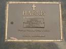 William HARRIS, 29-12-11 - 29-1-90, husband of Joan Alice, father of Stephen, Francis, Peter & Bryan; Mooloolah cemetery, City of Caloundra  