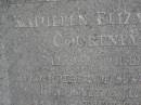 Kathleen Elizabeth COURTNEY, 7-12-1930 - 14-1-1998 mother of Susan, Anne, Ken, Janet & Jacque, nana; Mooloolah cemetery, City of Caloundra 