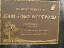 
John Henry WOODWARD,
born Mackay 6-4-1915,
died Logan 21-7-2000,
husband father pop;
Mooloolah cemetery, City of Caloundra
