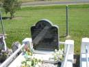 
Richard John BEAUMONT,
husband of Marcella,
27-2-1916 - 31-3-1998,
parents of Richard, Kaye, Marcia, Helena & John;
Moore-Linville general cemetery, Esk Shire

