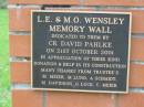 L.E. & M.O. WENSLEY, David PAHLKE; M. MEIER; M. LUND; A. SCHMIDT; M. DAVIDSON; G. LUCK; C. MEIER; Mt Mort Cemetery, Ipswich 