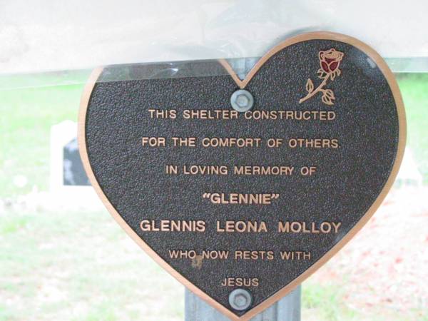 (Glennie) Glennis Leona MOLLOY;  | Mt Mort Cemetery, Ipswich  | 