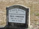 
David ANDERSON
23 Feb 1929
aged 43 yrs

Mt Walker HistoricPublic Cemetery, Boonah Shire, Queensland

