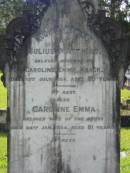 Julius Matthias (HAACK) husband of Caroline Emma HAACK d: 13 Jul 1924, aged 80 Caroline Emma (HAACK) d: 24 Jan 1934, aged 81 Mt Cotton / Gramzow / Cornubia / Carbrook Lutheran Cemetery, Logan City  