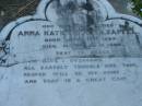 Anna Katharina HOLZAPFEL b: 12 Jun 1824, d: 24 Mar 1894 Mt Cotton / Gramzow / Cornubia / Carbrook Lutheran Cemetery, Logan City  