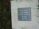 frau REIDEL D.O.D. unknown Julias Andreas REIDEL died 1932 Mt Cotton / Gramzow / Cornubia / Carbrook Lutheran Cemetery, Logan City  