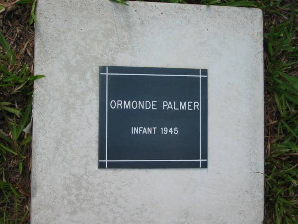 Ormonde PALMER  | infant 1945  | Mt Cotton / Gramzow / Cornubia / Carbrook Lutheran Cemetery, Logan City  |   | 