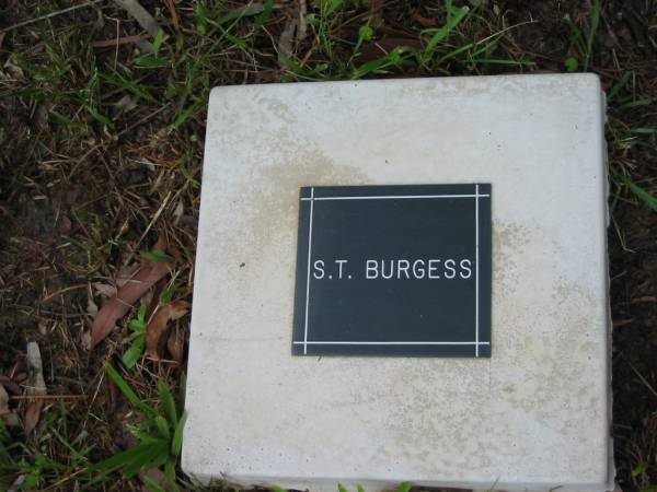 S T BURGESS  | Mt Cotton / Gramzow / Cornubia / Carbrook Lutheran Cemetery, Logan City  |   | 