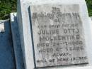 
Julius Otto MOLKENTINE
24 Dec 1968, aged 97
Mount Beppo Apostolic Church Cemetery
