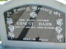 
Ernest HAHN
17 Aug 1971, aged 79
Mount Beppo Apostolic Church Cemetery
