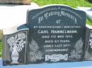 
Carl HAMMELMANN
7 Nov 1953, aged 63
Mount Beppo Apostolic Church Cemetery
