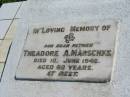 
Theadore A MARSCHKE
10 Jun 1946, aged 68
Mount Beppo Apostolic Church Cemetery

