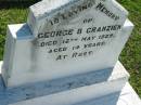 
George B GRANZIEN
12 May 1925, aged 14
Mount Beppo Apostolic Church Cemetery
