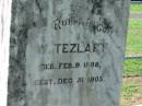 
W TEZLAFF
b: 9 Feb 1888, d: 31 Dec 1903
Mount Beppo Apostolic Church Cemetery
