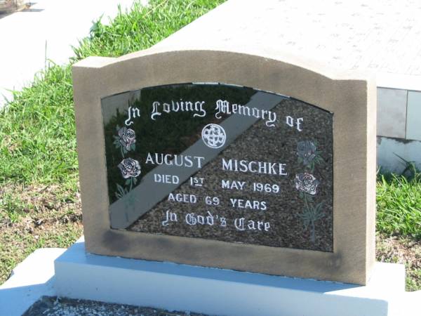 August MISCHKE  | 1 May 1969, aged 69  | (Augie)  | Mount Beppo Apostolic Church Cemetery  | 