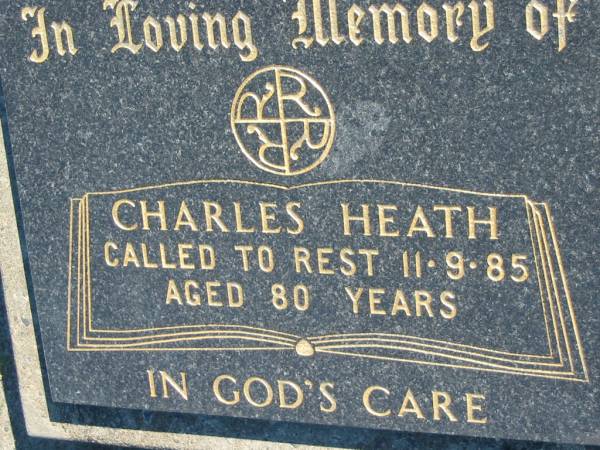 Charles HEATH  | 11 Sep 1985, aged 80  | Mount Beppo Apostolic Church Cemetery  | 