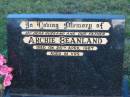 
Archie BEANLAND, died 26 April 1987 aged 81 years, husband father;
Mt Mee Cemetery, Caboolture Shire
