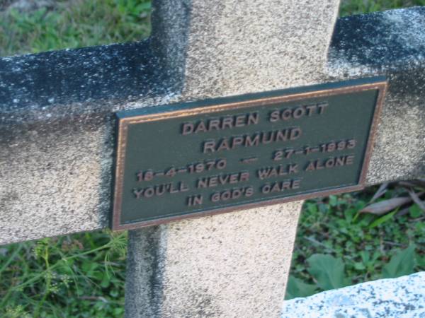 Darren Scott RAPMUND  | B: 18 Apr 1970; D: 27 Jan 1993  | Mt Mee Cemetery, Caboolture Shire  | 