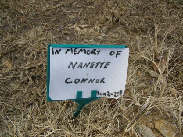 Nanette CONNOR;  | Mudgeeraba cemetery, City of Gold Coast  | 
