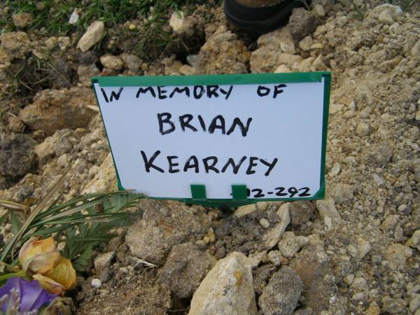 Brian KEARNEY;  | Mudgeeraba cemetery, City of Gold Coast  | 