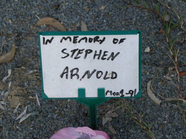 Stephen ARNOLD;  | Mudgeeraba cemetery, City of Gold Coast  | 