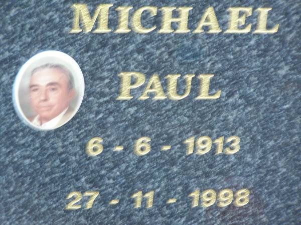 Michael Paul WELTER,  | 6-6-1913 - 27-11-1998;  | Else WELTER (nee DREGER),  | 23-2-1916 - 3-5-2003;  | Mudgeeraba cemetery, City of Gold Coast  | 