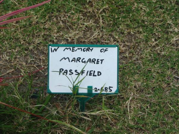 Margaret PASSFIELD;  | Mudgeeraba cemetery, City of Gold Coast  | 