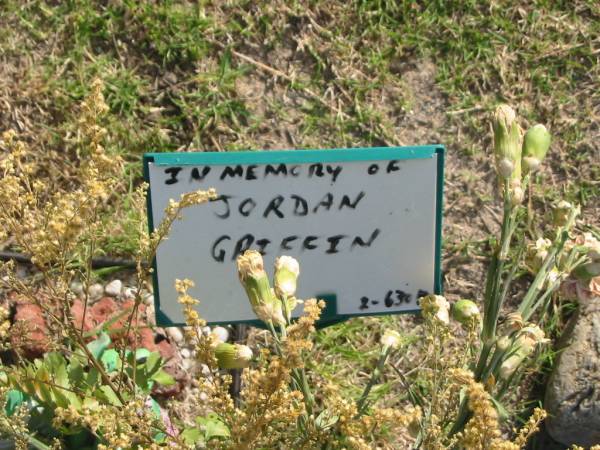 Jordan GRIFFIN;  | Mudgeeraba cemetery, City of Gold Coast  | 