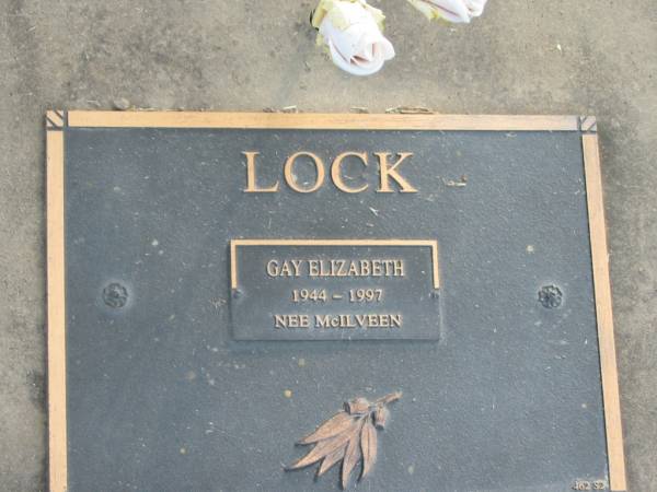 Gay Elizabeth LOCK (nee MCILVEEN),  | 1944 - 1997;  | Mudgeeraba cemetery, City of Gold Coast  | 