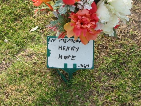 Henry HOPE;  | Mudgeeraba cemetery, City of Gold Coast  | 