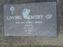 William Ernest BRIMS, died 13 Jan 1972 aged 86 years; Mudgeeraba cemetery, City of Gold Coast 