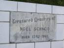 
Noel SCHNEID,
died 17-12-1916;
Mudgeeraba cemetery, City of Gold Coast
