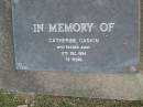 Catherine GASKIN, died 17 Dec 1984 aged 76 years; Mudgeeraba cemetery, City of Gold Coast 